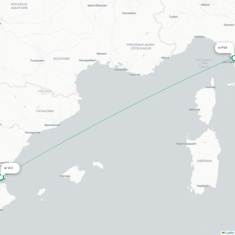 VLC - PSA route map