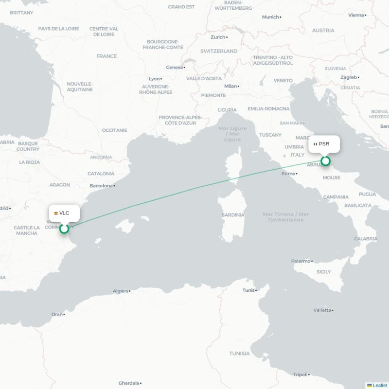 VLC - PSR route map