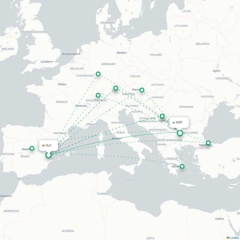 VLC - SOF route map