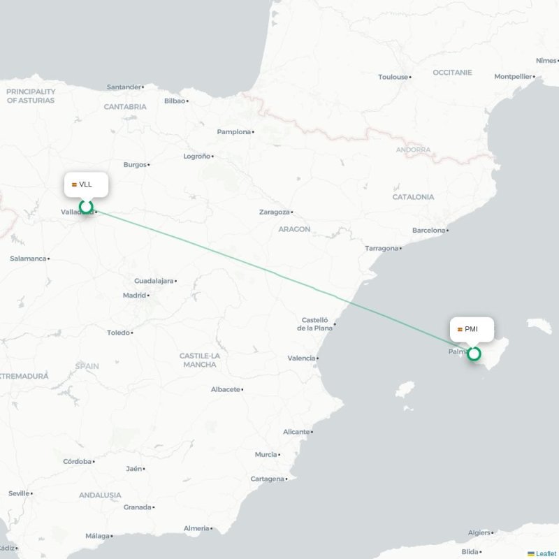 VLL - PMI route map