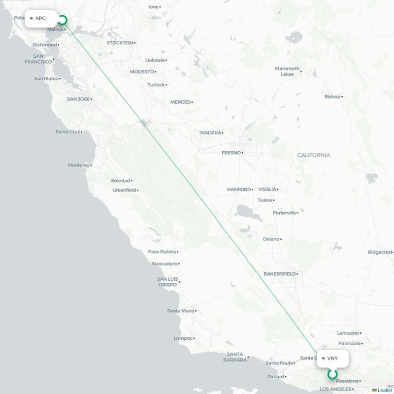 VNY - APC route map