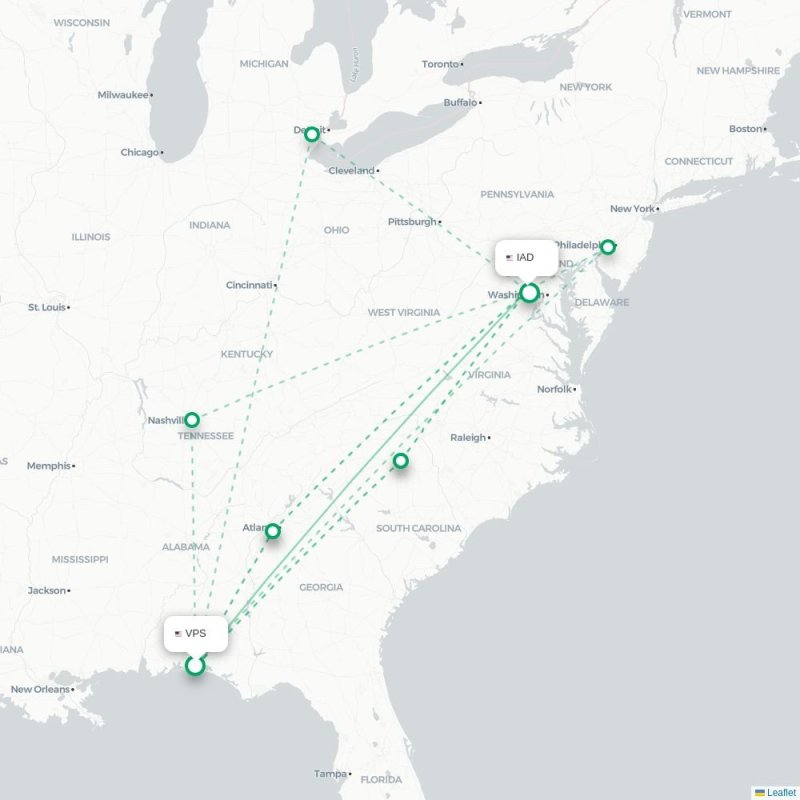 VPS - IAD route map