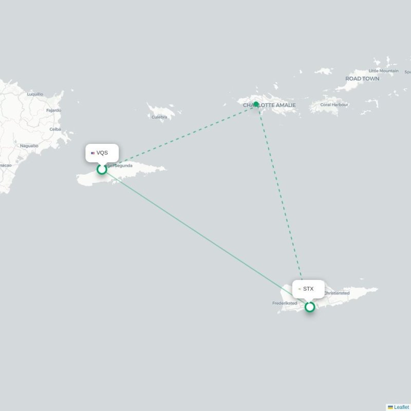 VQS - STX route map