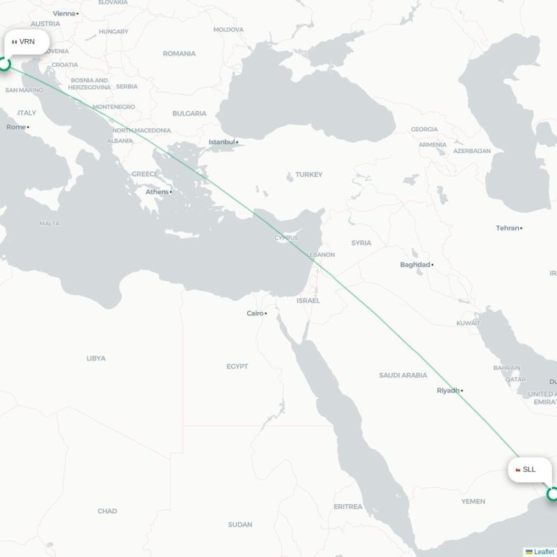VRN - SLL route map