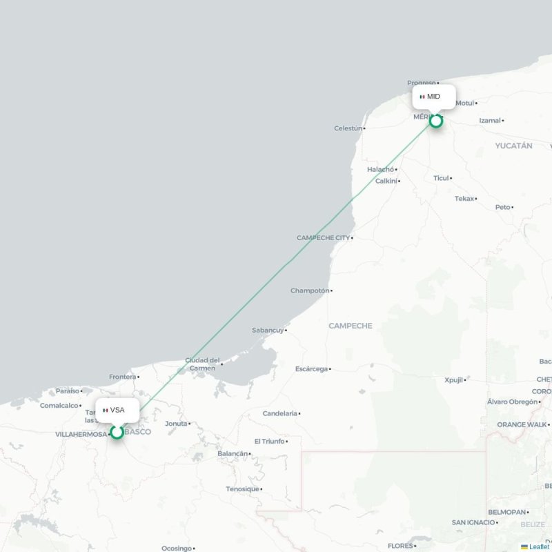 VSA - MID route map