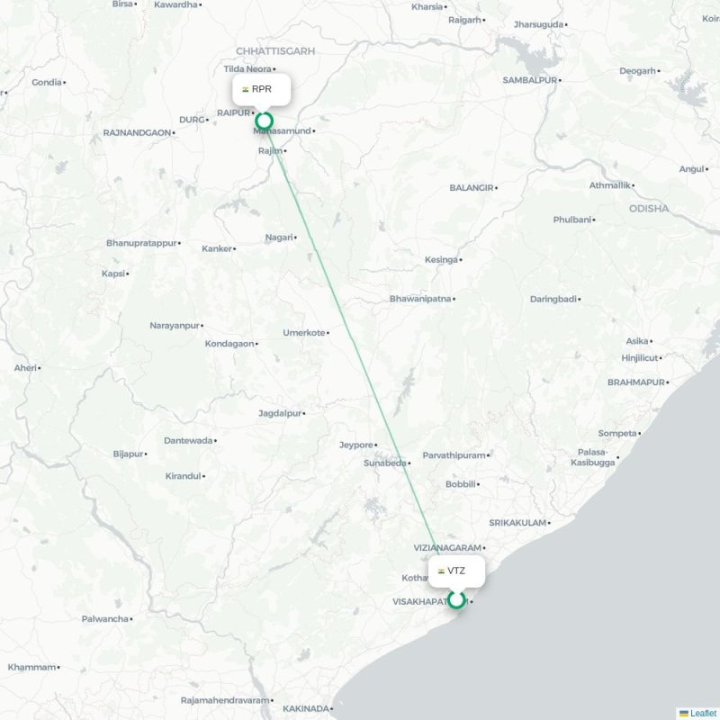 VTZ - RPR route map