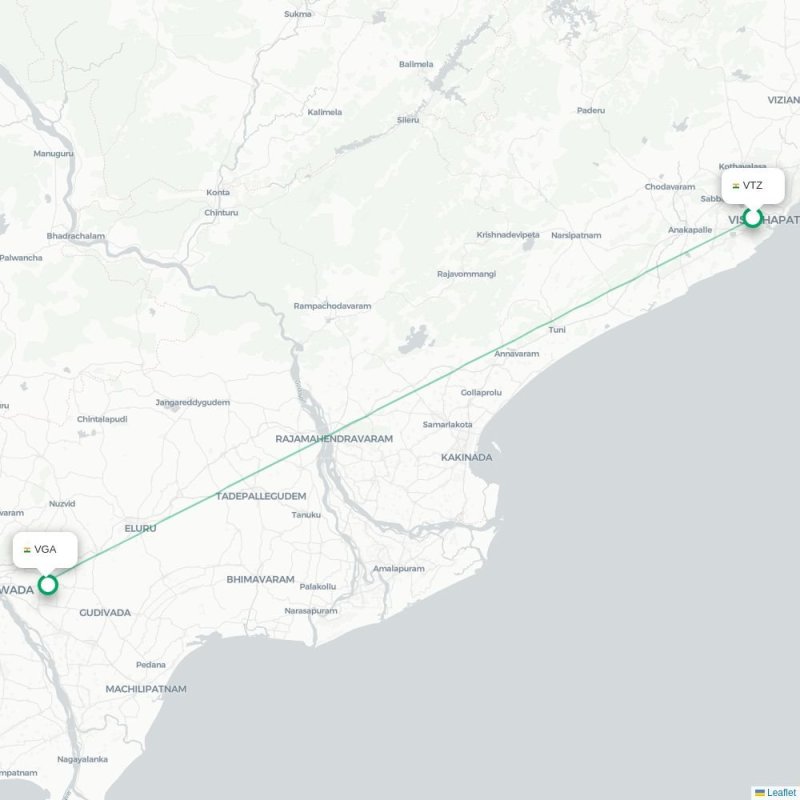 VTZ - VGA route map