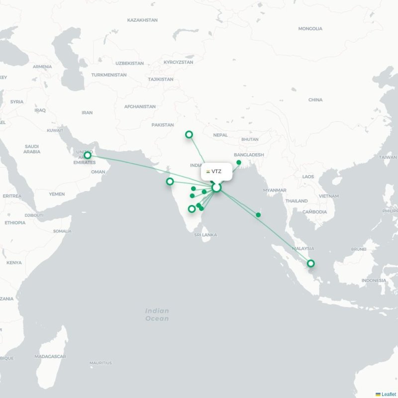 VTZ - BBI route map