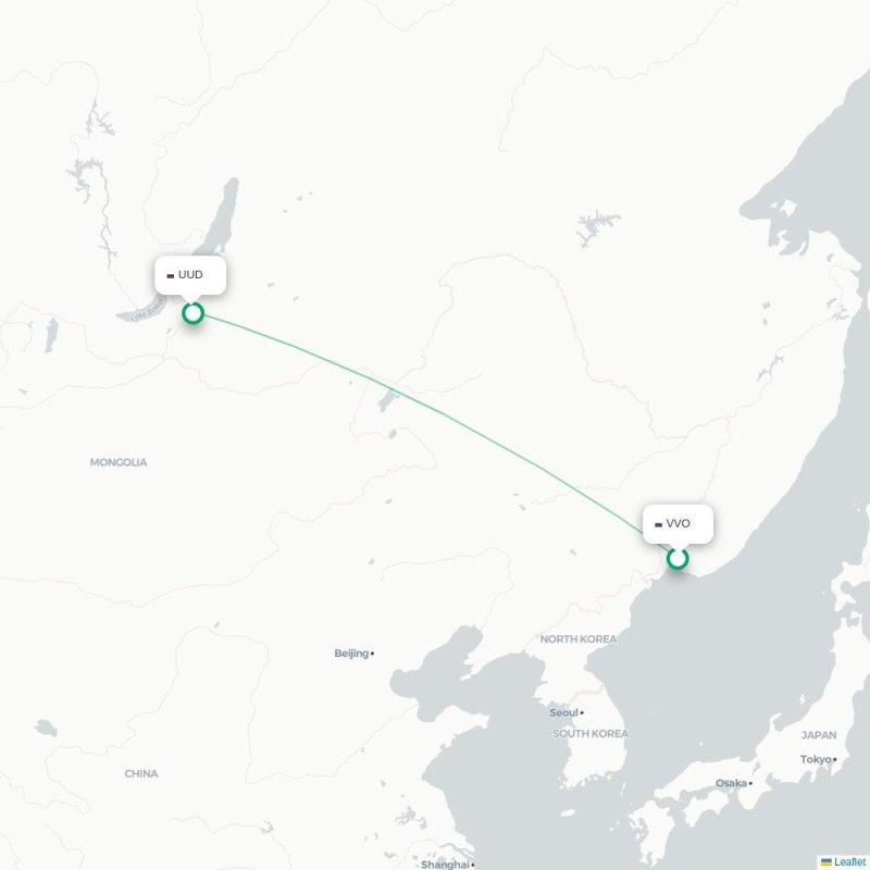 VVO - UUD route map