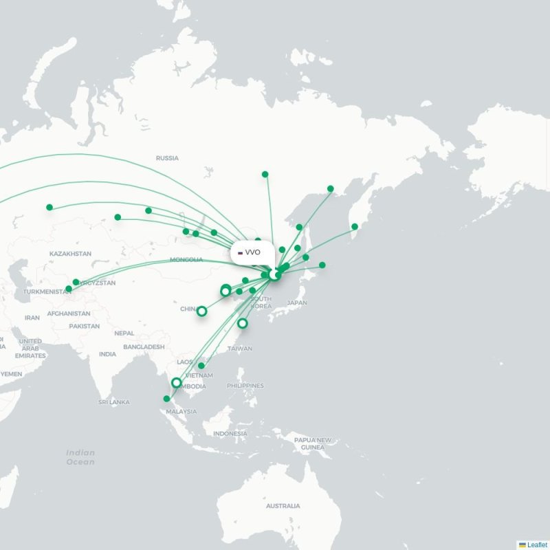 VVO - DLC route map