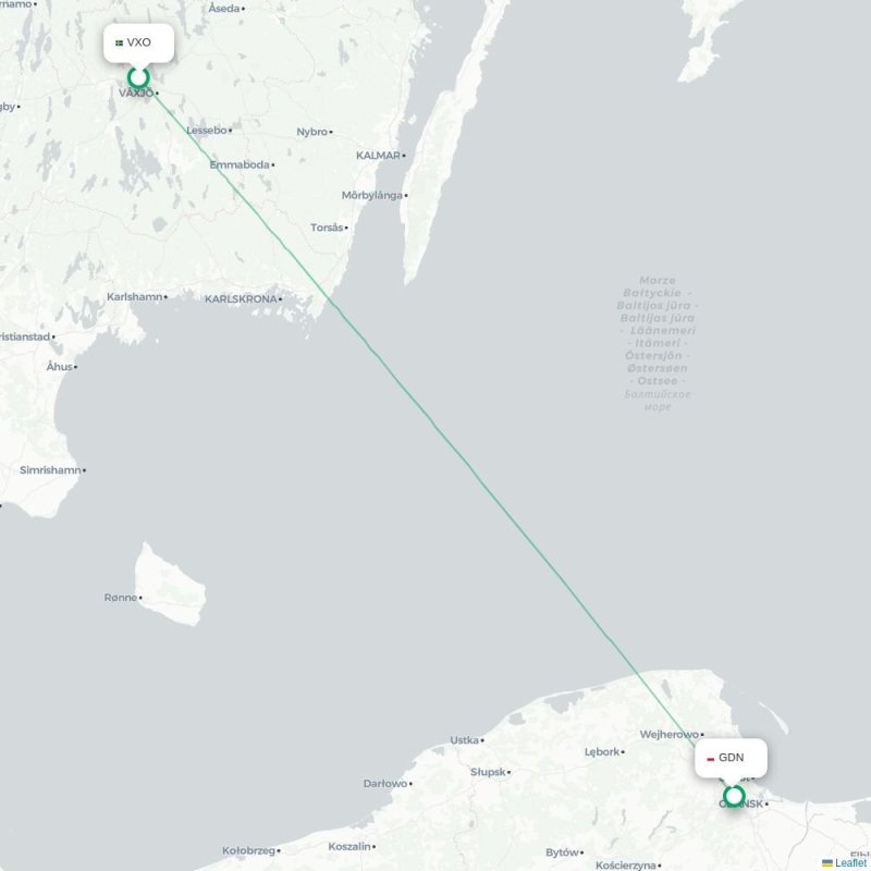 VXO - GDN route map