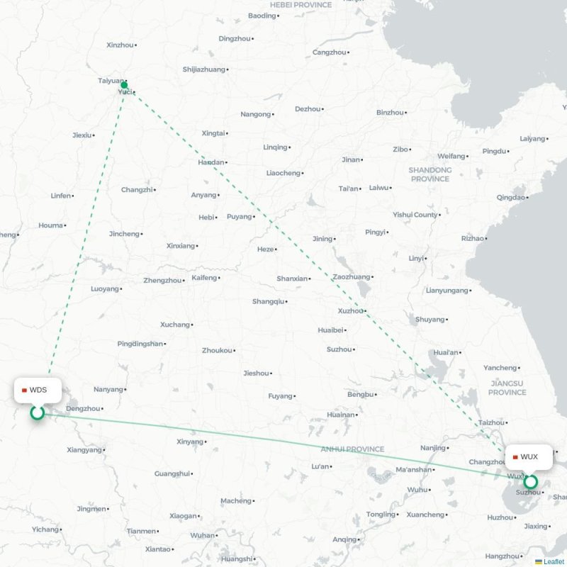 WDS - WUX route map