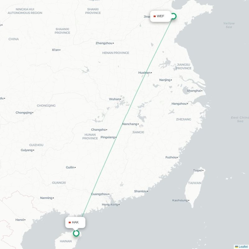 WEF - HAK route map