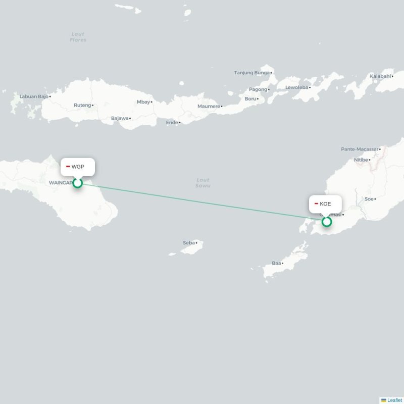 WGP - KOE route map