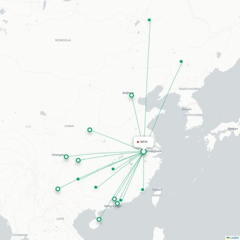 WHA - TFU route map
