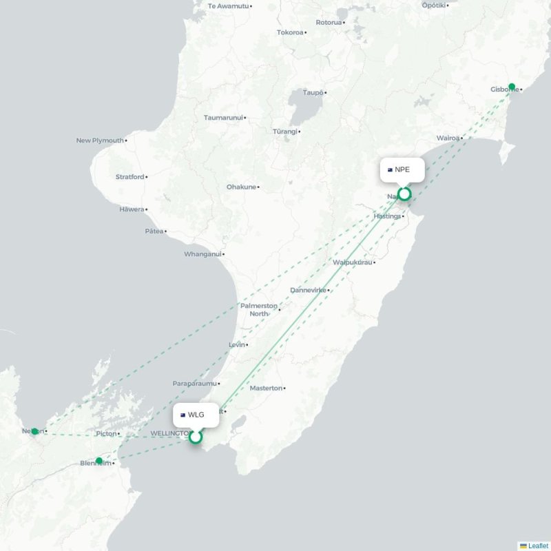WLG - NPE route map