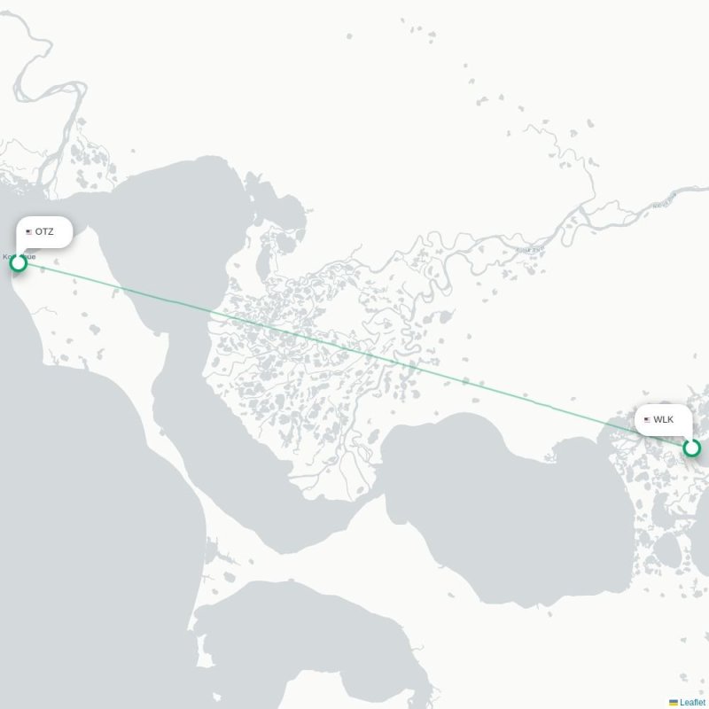 WLK - OTZ route map