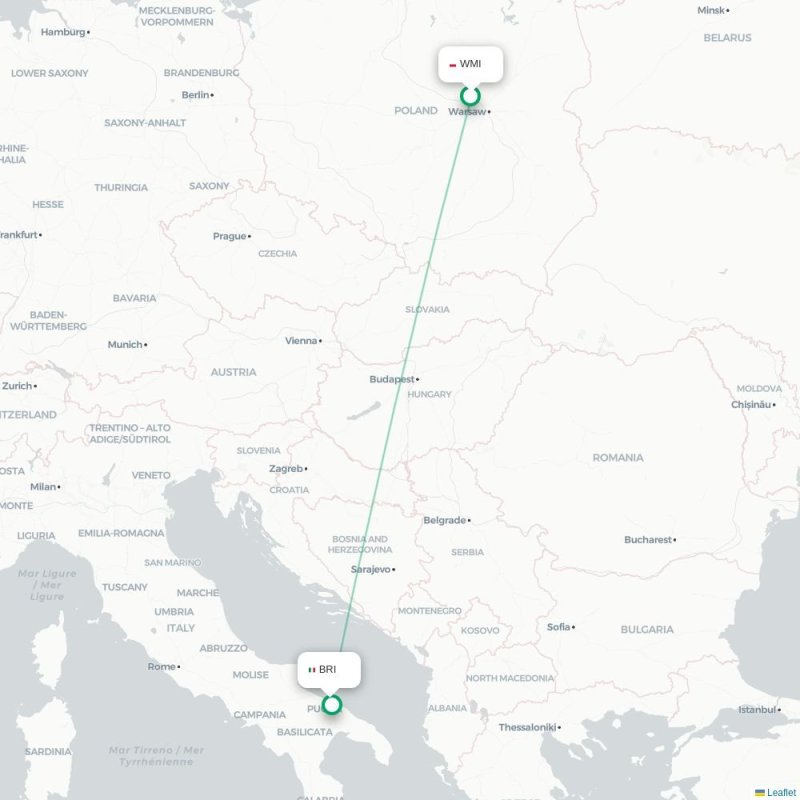WMI - BRI route map