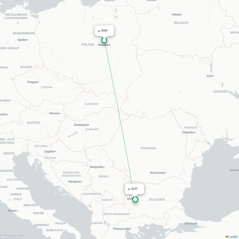 WMI - SOF route map