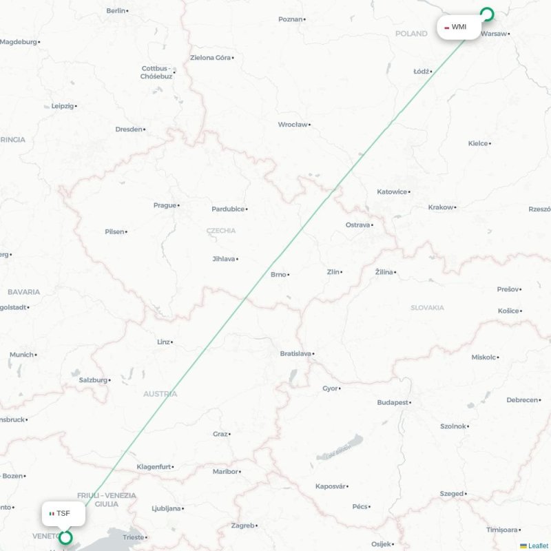 WMI - TSF route map