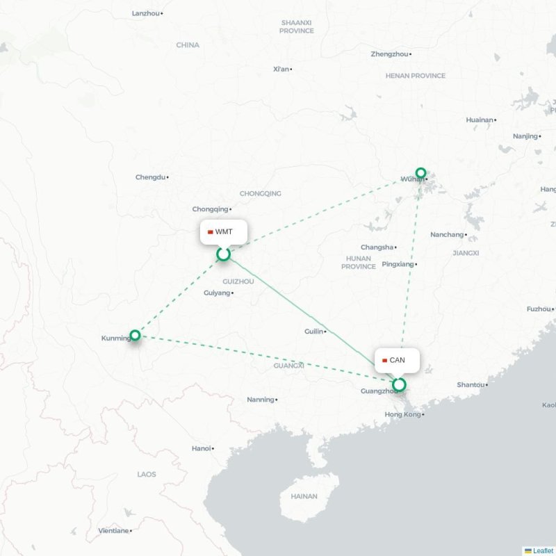 WMT - CAN route map