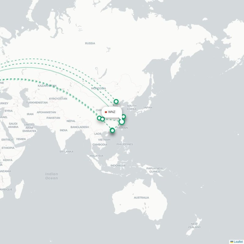 WNZ - MAD route map