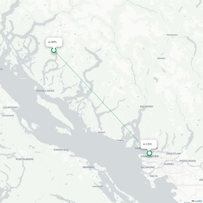 WPL - CXH route map