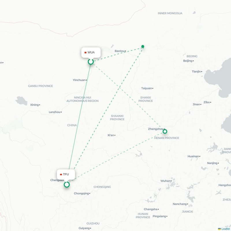 WUA - TFU route map