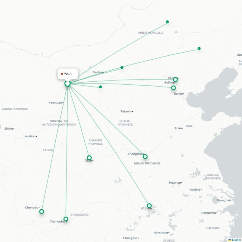 WUA - HET route map