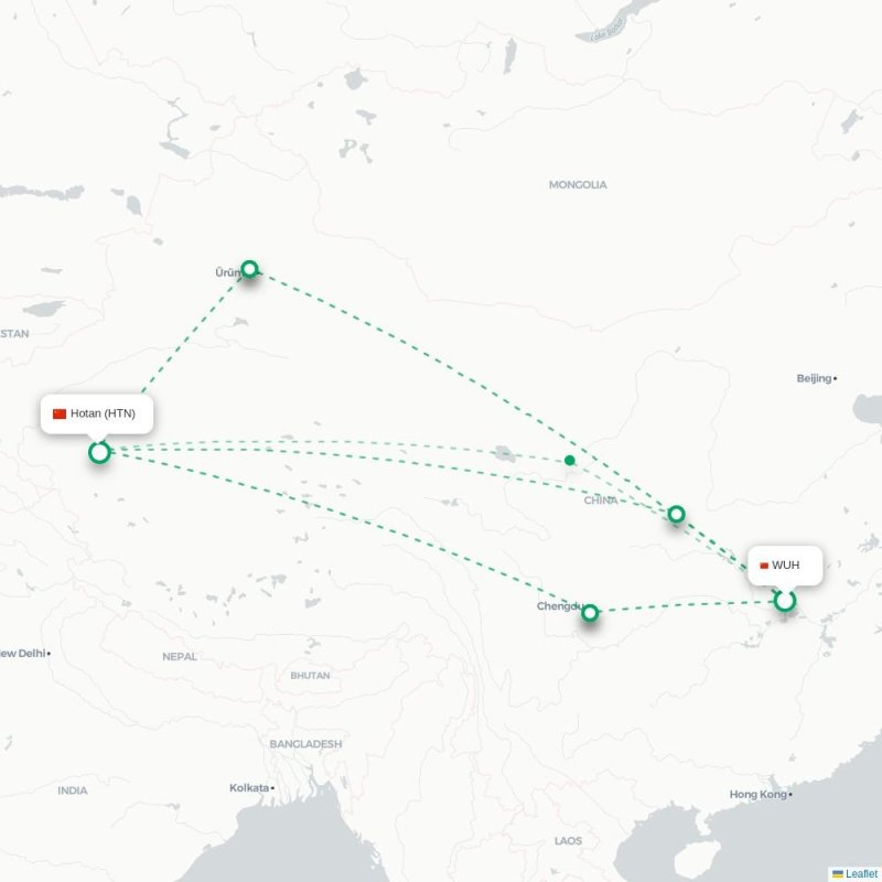 WUH - HTN route map