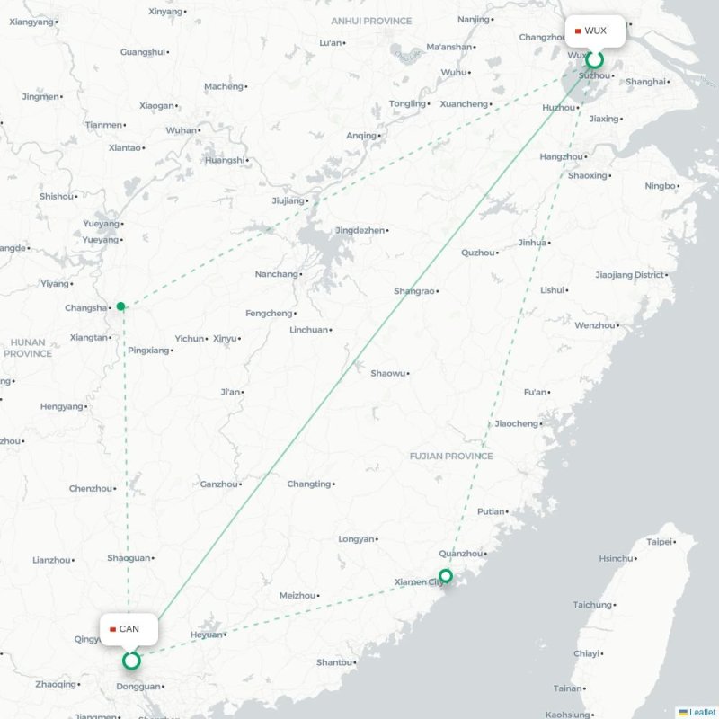 WUX - CAN route map
