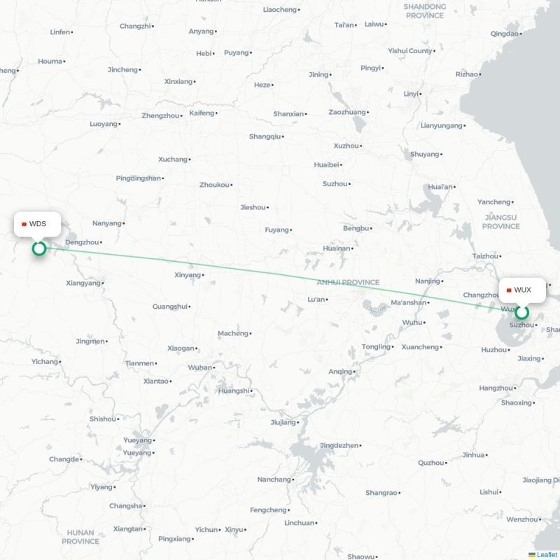WUX - WDS route map