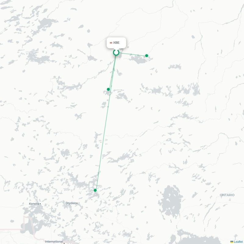 XBE - ZPB route map