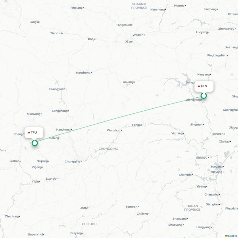 XFN - TFU route map