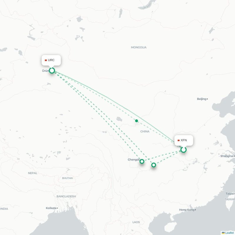 XFN - URC route map