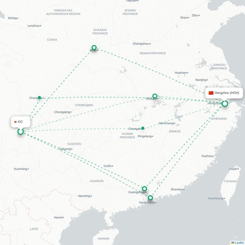 XIC - HGH route map