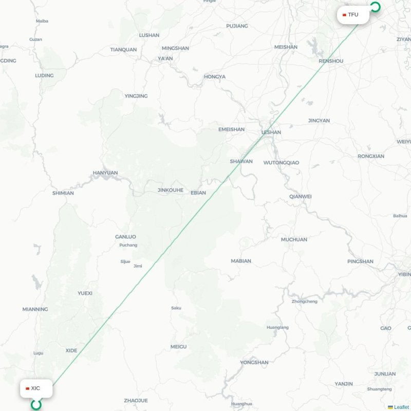 XIC - TFU route map
