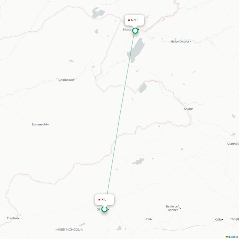 XIL - NZH route map