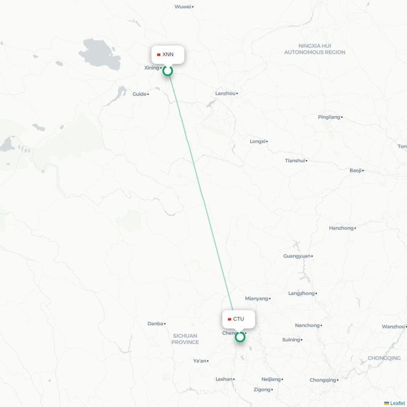 XNN - CTU route map
