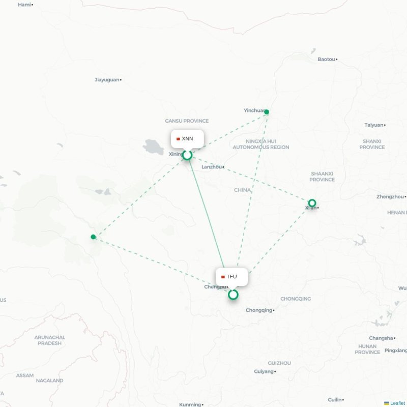 XNN - TFU route map