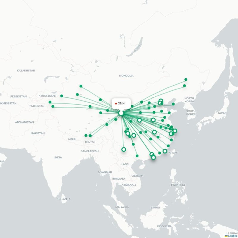 XNN - FOC route map