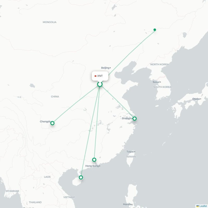 XNT - HRB route map