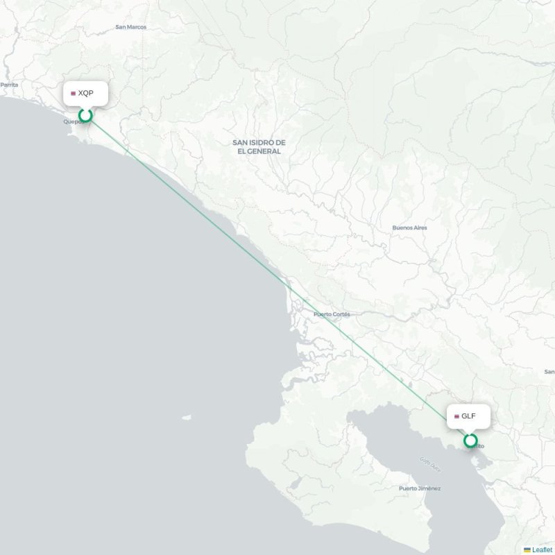 XQP - GLF route map