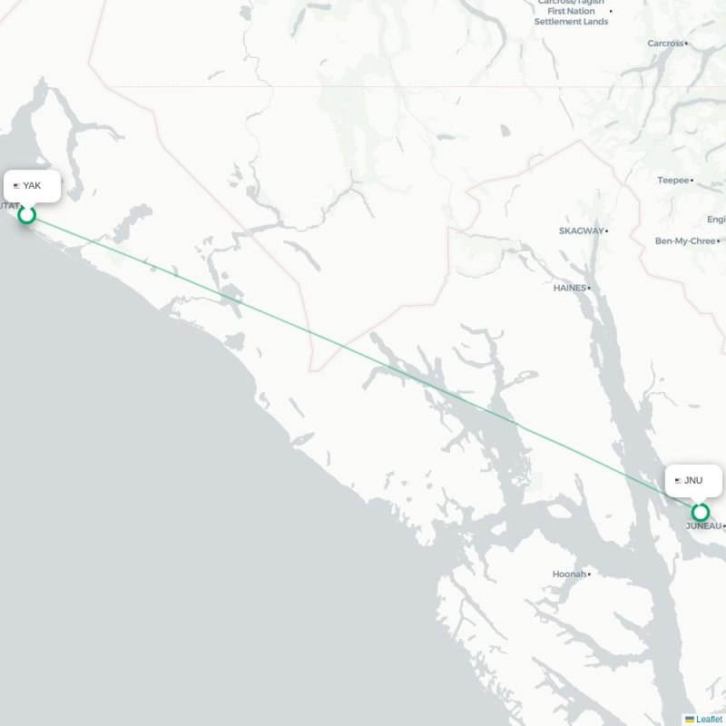 YAK - JNU route map