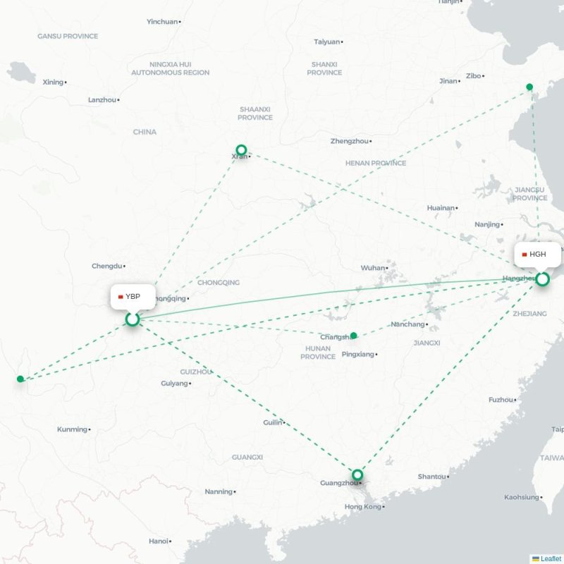 YBP - HGH route map