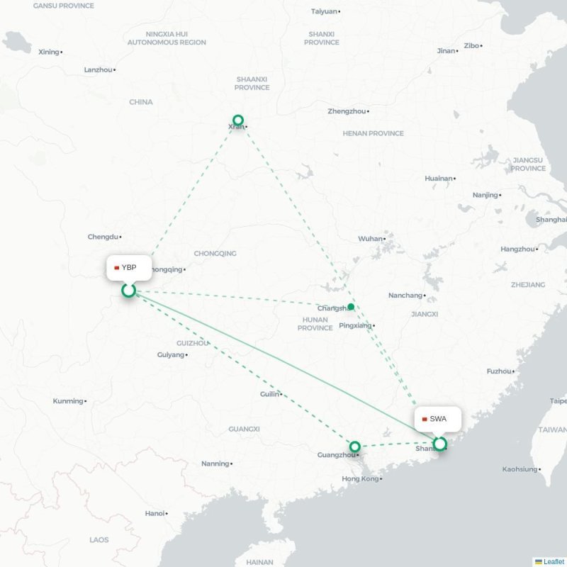YBP - SWA route map