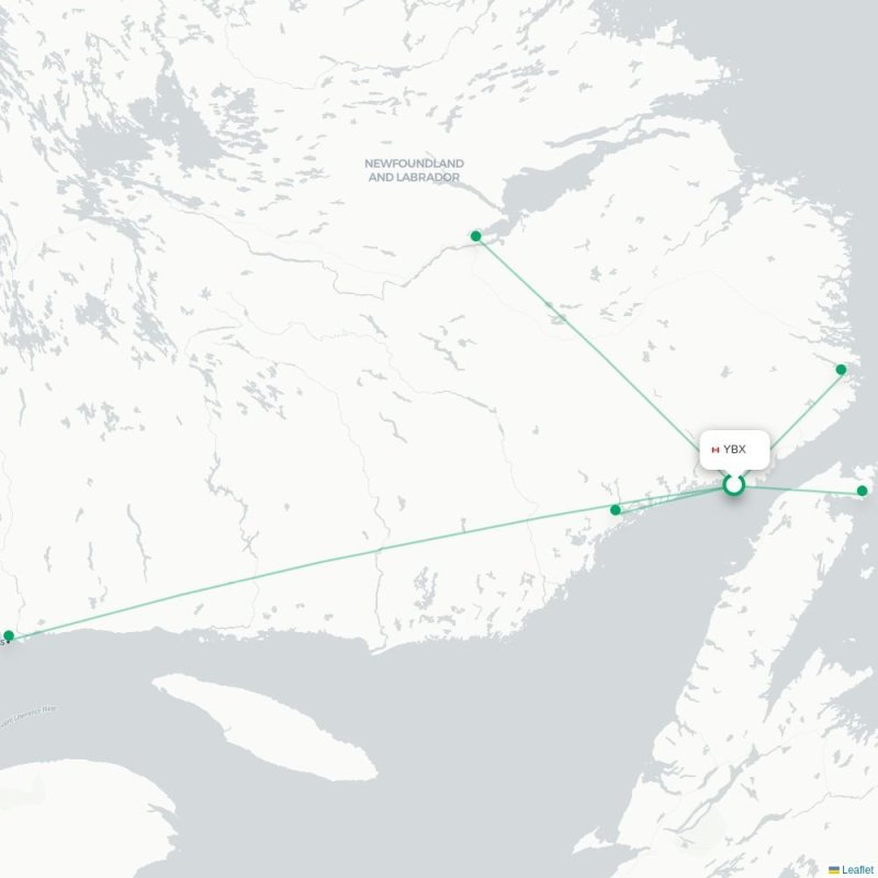 YBX - YMH route map