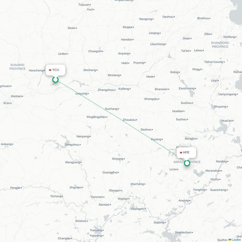 YCU - HFE route map