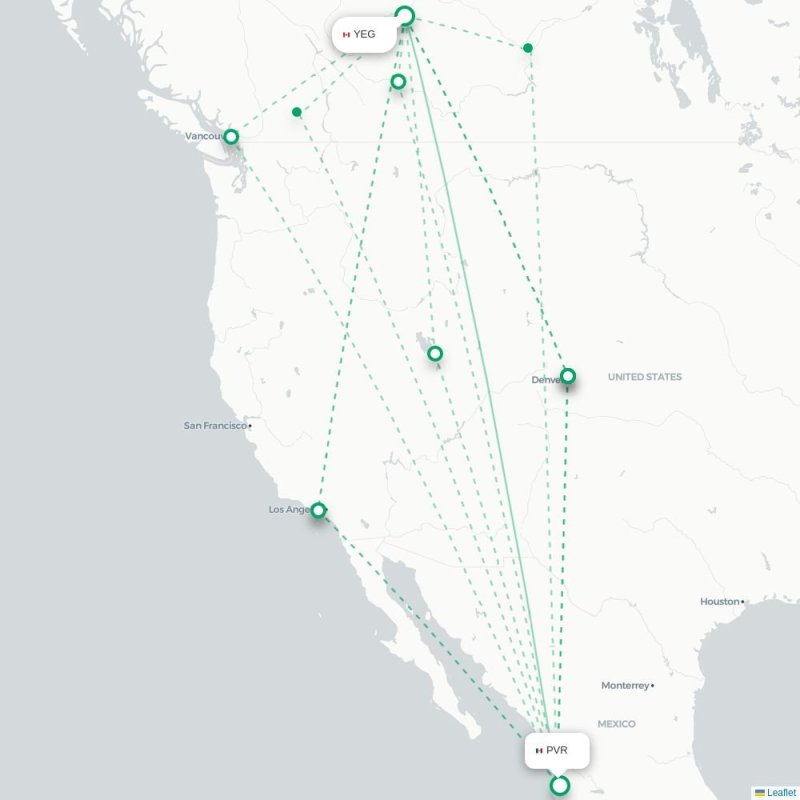 YEG - PVR route map