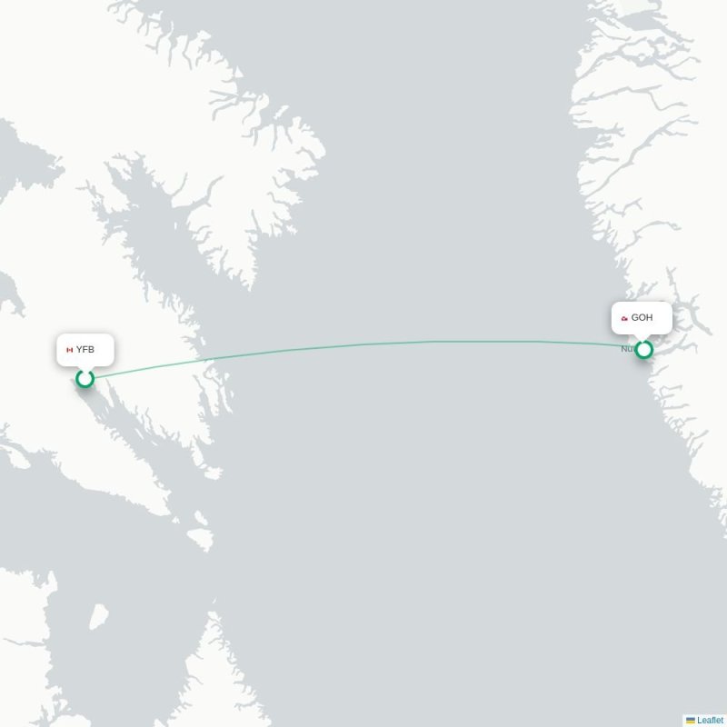 YFB - GOH route map